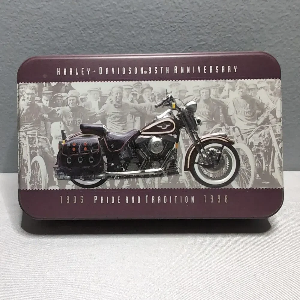 Lot of 3‎ Collectable Vintage Harley Davidson Playing Cards and Tins New Sealed